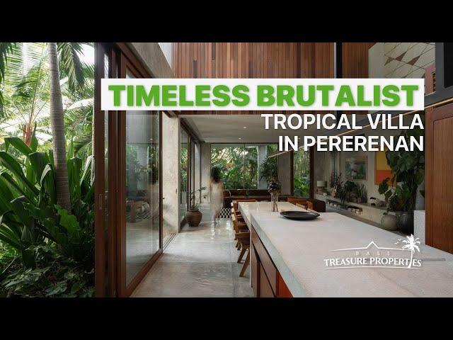 TIMELESS BRUTALIST MEETS TROPICAL: VILLA TOUR IN BALI! #balivillas