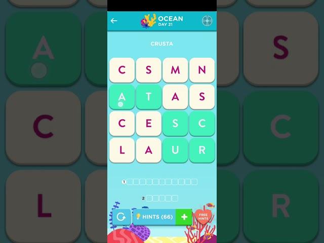 Wordbrain 2 Ocean Event Day 21 2024 Answers