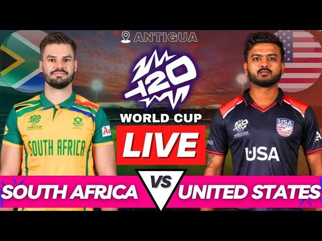 T20 WC 2024 Live SA vs USA Match Today | South Africa vs United States Live Score T20 World Cup Live