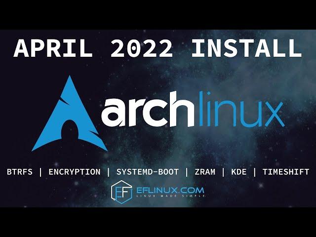 Arch Linux Monthly Install: April 2022