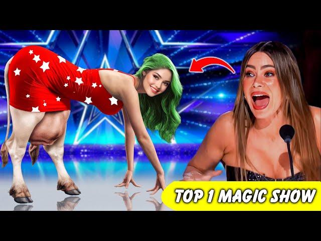 World-Class Magician Sacred Riana Shocks Judges with Haunting Magic | AGT 2024 Golden Buzzer