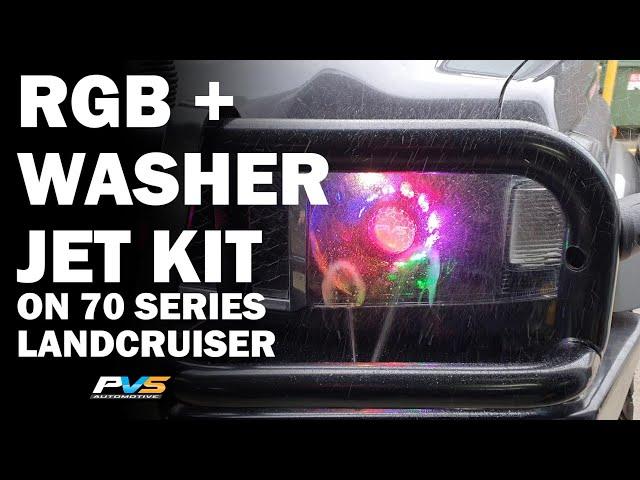 RGB and Washer Jets on 70 Series Toyota LandCruiser