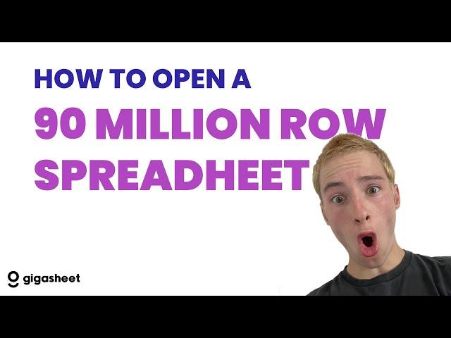 How To Open A Big CSV: 90 Million Row Spreadsheet #spreadsheettutorial #howto #csv