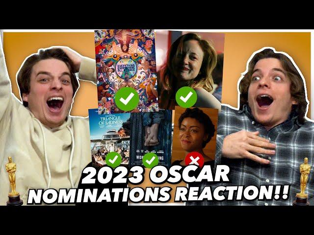 2023 Oscar Nomination Reactions!! (We FREAK Out)