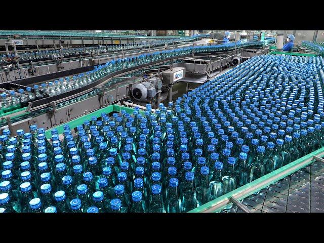 The process of making soju that produces 1 million bottles a day! Amazing Korean soju factory