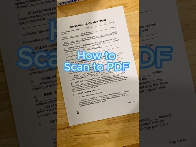 How to scan to PDF？？#trythis #scantopdf #documents #productivity #efficiencyhack  #howto #ScanMaster