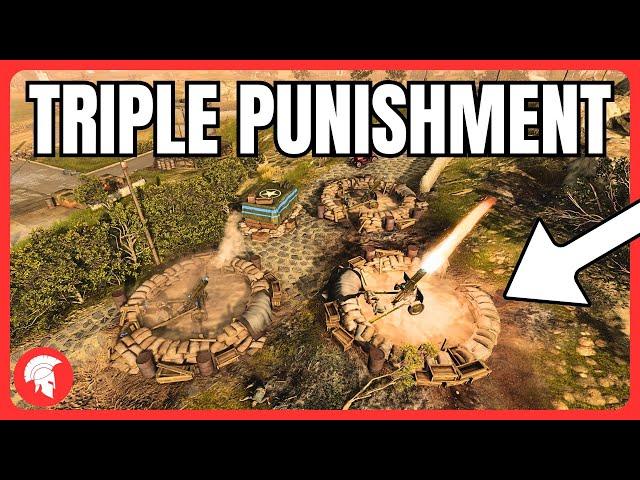 Company of Heroes 3 - TRIPLE PUNISHMENT - US Forces Gameplay - 4vs4 Multiplayer - No Commentary