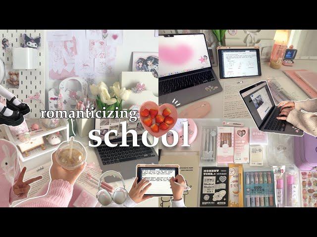 How to romanticize school  a day in my life, stationery haul, Pinterest girl,studying at café etc.