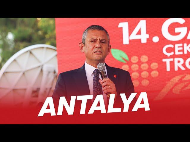 CHP GENEL BAŞKANI ÖZGÜR ÖZEL ANTALYA'DA 18/10/2024