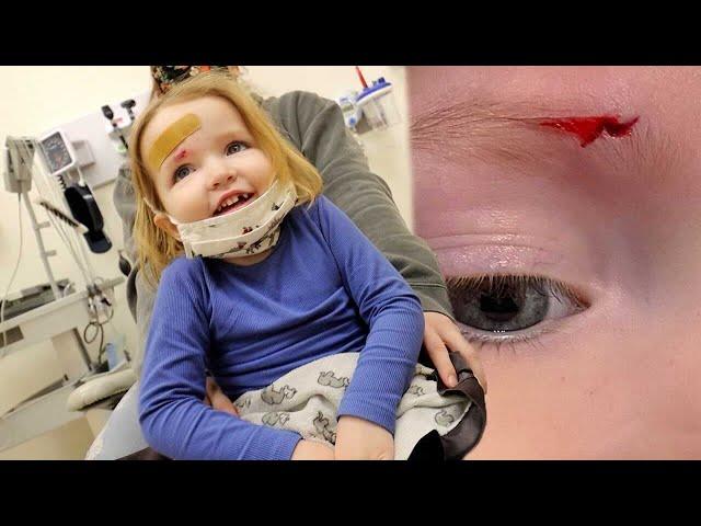 Stitches!!  BRAVE NiKO Doctor visit!  Late Night Hospital check up! Adley gets brother a surprise!