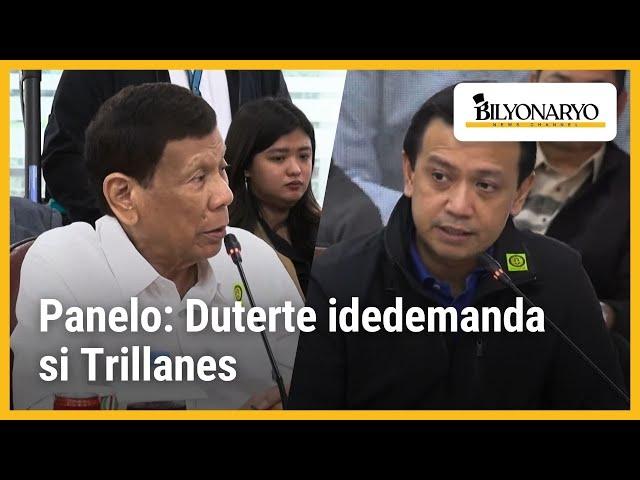 Panelo: Duterte idedemanda si Trillanes | Agenda