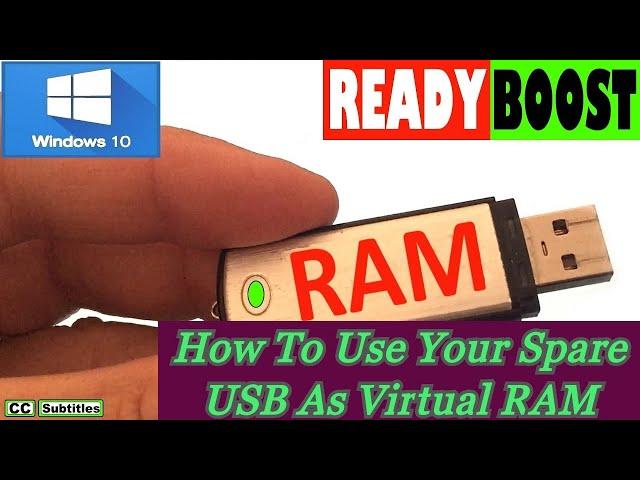 How to Use USB as a Virtual RAM how to boost your computer performance