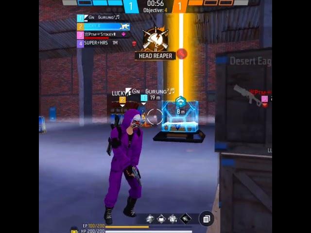 1vs4 clutch with desert only #freefire #shortsviral #tondegamer #clutch #scaryffx #pocof5ff