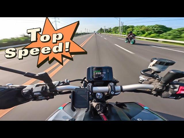 Top Speed Test Yamaha MT 09