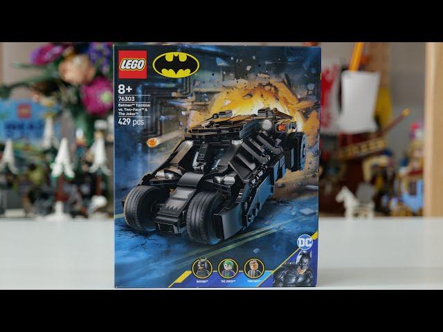 LEGO The Dark Knight 76303 Batman™ Tumbler vs  Two Face™ & The Joker™ - LEGO Speed Build Review