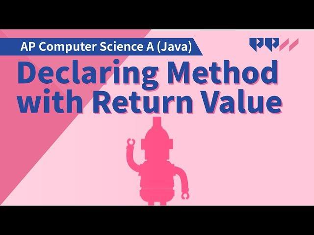 Java Fundamentals: Declaring Method with Return Value