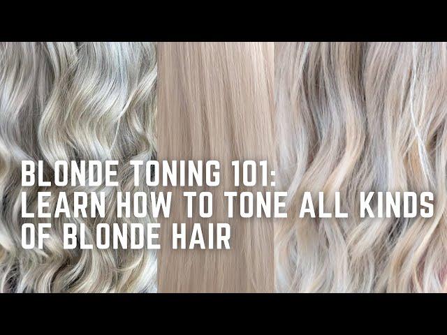 How to Tone Blondes: learn to formulate for every color of blonde - icy, beige, sunny, warm