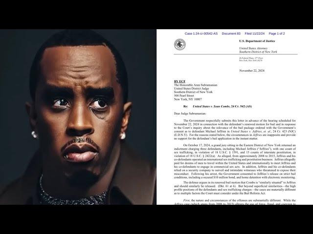 FEDS MAKE UNBELIEVABLE FILING AGAINST DIDDY RIGHT BEFORE FINAL BAIL HEARING TODAY!