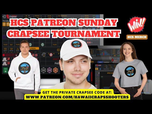 Play Live Craps against other Patreon Craps Players with your own $4000 Bankroll.