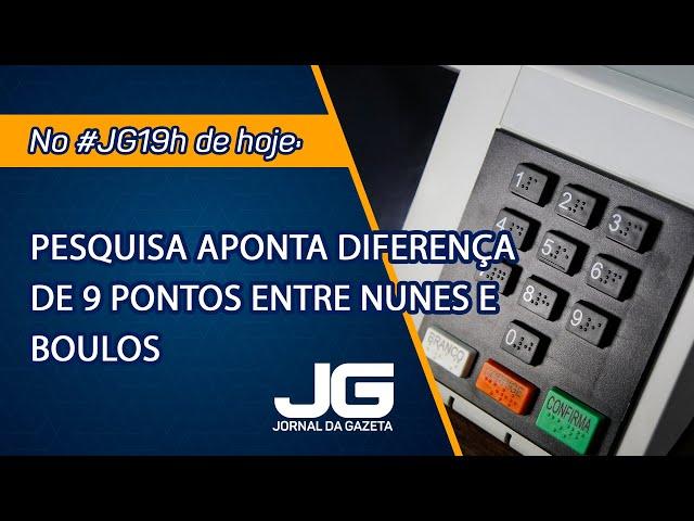 Pesquisa aponta diferença de 9 pontos entre Nunes e Boulos  – Jornal da Gazeta – 23/10/2024