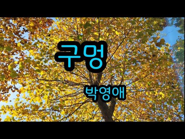 [시낭송] 구멍 - 박영애/모던포엠/자작시낭송/영애시낭송