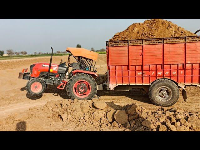 ट्रैक्टर ने दिखाया कमाल का पावर | Kubota mu4501| full loaded trolley