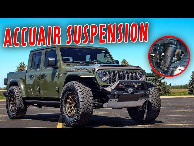 Our first ACCUAIR Suspension Jeep Gladiator Rubicon X!