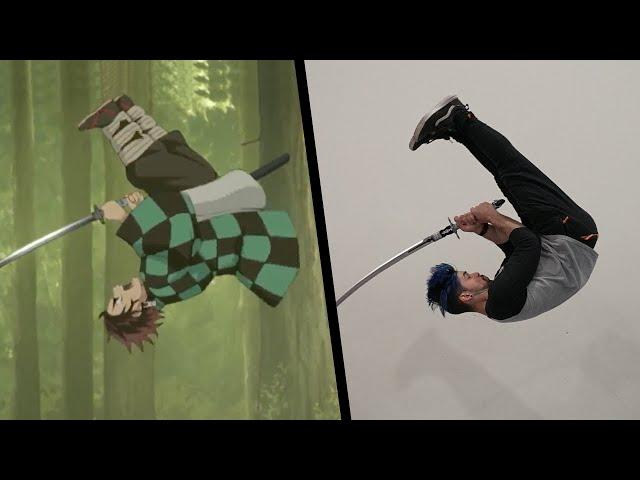 Stunts From Demon Slayer In Real Life (Kimetsu No Yaiba)