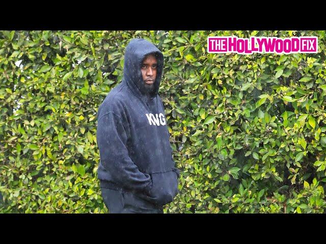 Diddy Cracks Up Laughing When Called By His Old Nickname 'Shiny Suit Man' At Forma Pilates In WeHo