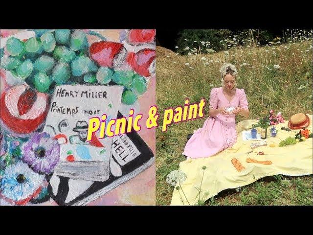 Picnic & Paint With Me in PARIS | sweet French picnic 