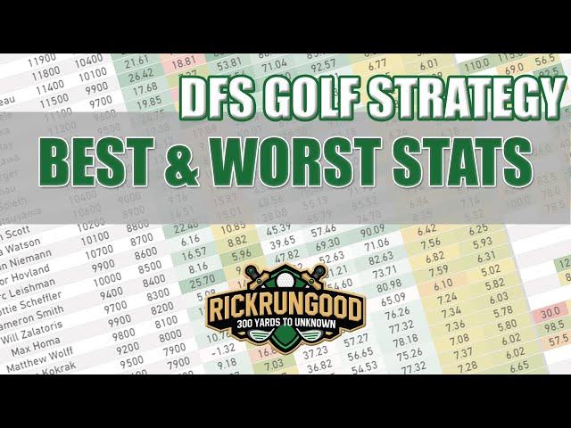 2021 Best and Worst Stats For Golf | Daily Fantasy Sports GOLF STRATEGY