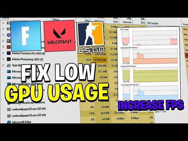 How to FIX LOW GPU USAGE While GAMING in 2024! (LOW FPS FIXED)