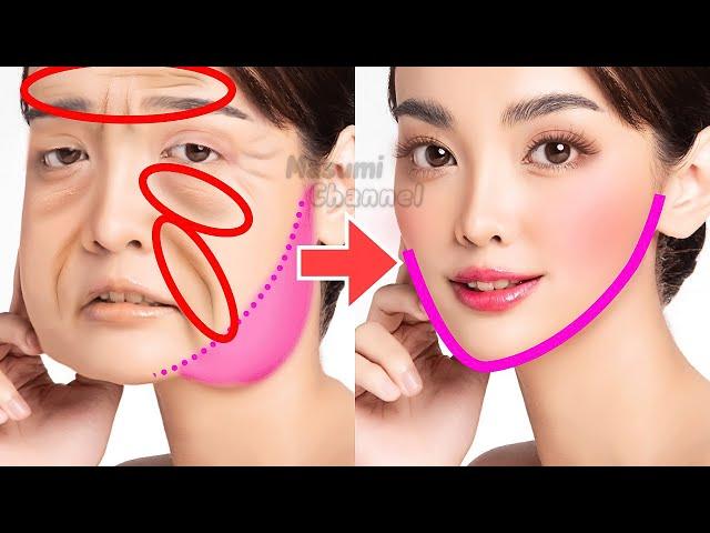 45 MIN FULL FACE LIFT EXERCISE For Jowl, Cheeks, Eye Bags, Double Chin, Slim Face, Neck Wrinkles