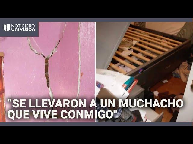 Hispana denuncia que agentes causaron destrozos en su casa durante operativo migratorio