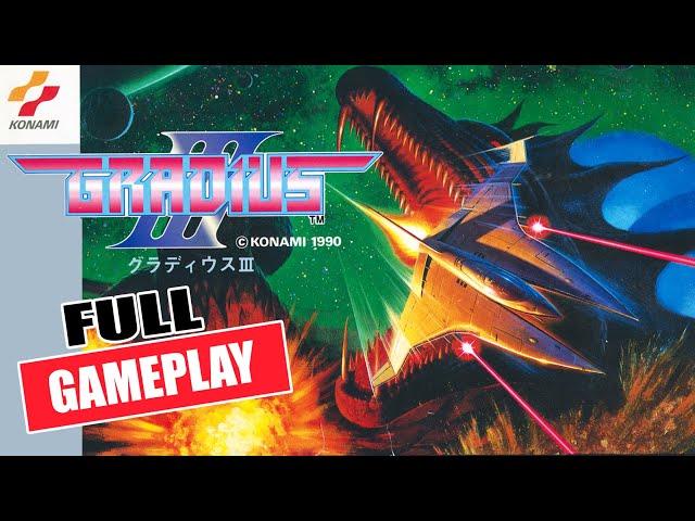 Gradius 3 (SNES) - Full Gameplay Walkthrough Longplay / グラディウスIII -伝説から神話ヘ / 宇宙巡航艦III