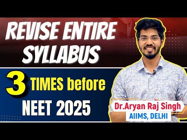 ‘Fail Fast Fix Faster’- REVISION Plan for NEET 2025|#neet2025 #neetug#doctor