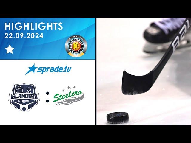 22.09.2024 - Highlights - EV Lindau Islanders vs. Bietigheim Steelers