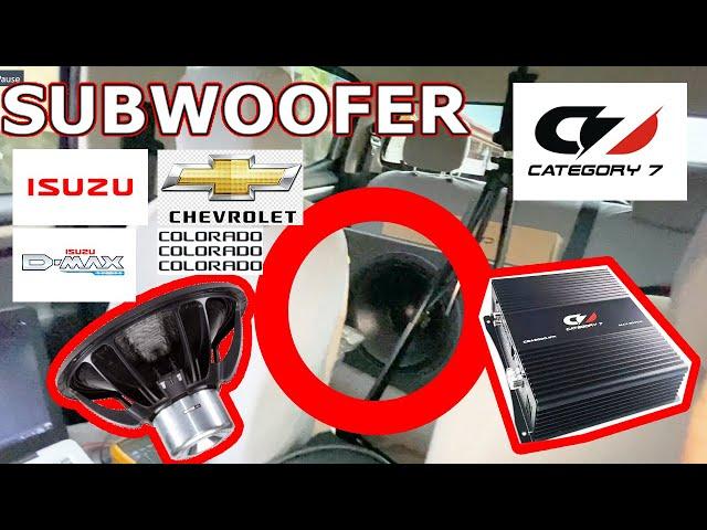 Loud SUBWOOFER in Chevrolet Colorado/ Trailblazer/ Isuzu Dmax/ MUX/ Holden Colorado