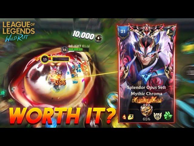 SPLENDOR OPUS SETT MYTHIC CHROMA IS WORTH?? | SETT VS MORDEKAISER | WILDRIFT