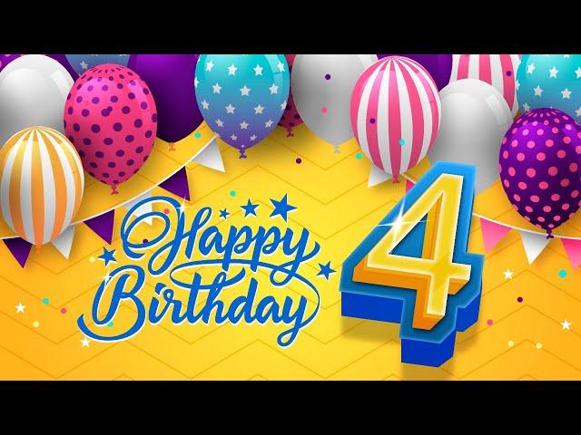 4th Birthday Song │ Happy Birthday To You