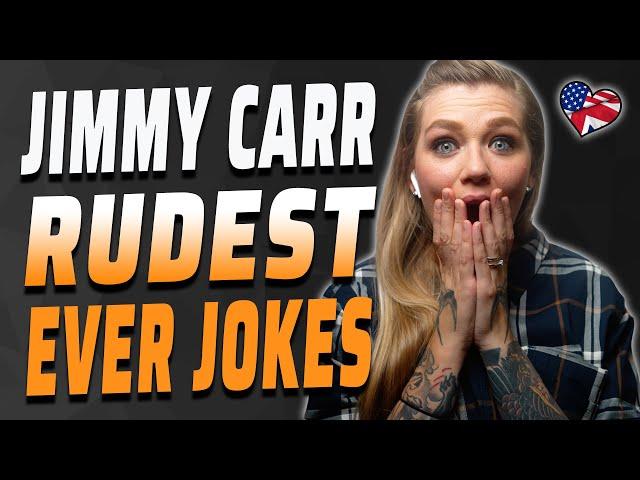 AMERICAN REACTS TO JIMMY CARR RUDEST JOKES | JIMMY CARR STANDUP | AMANDA RAE