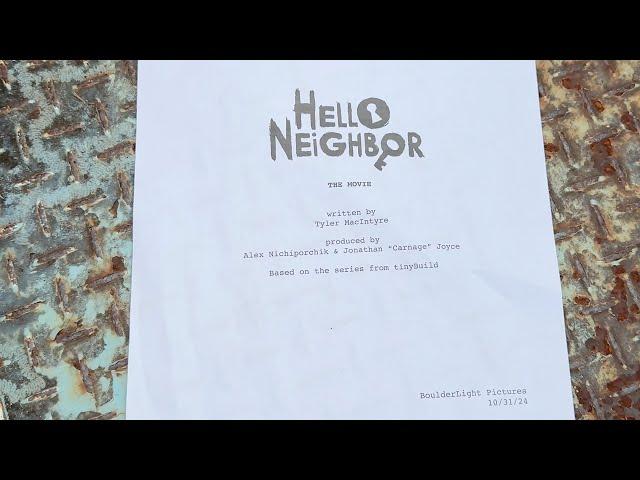 Hello Neighbor Movie Writer Reveal