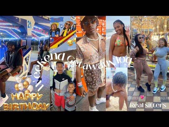 VLOG: Son's birthday Vacay * We set the fire alarms off Beach * Thrill rides *Shopping & MORE!!!!!