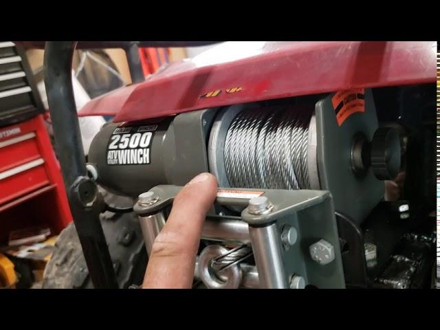 85 Honda Fourtrax trx 250 winch mount