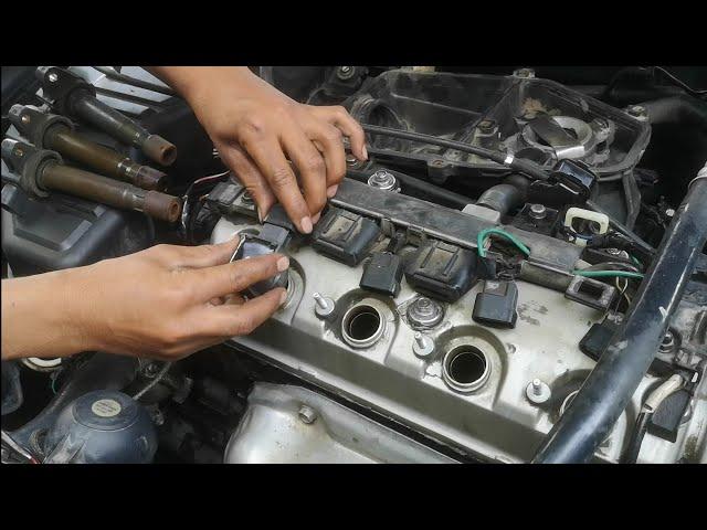 honda vti ; sparc plug setting honad cars : honda civic 16valve engine