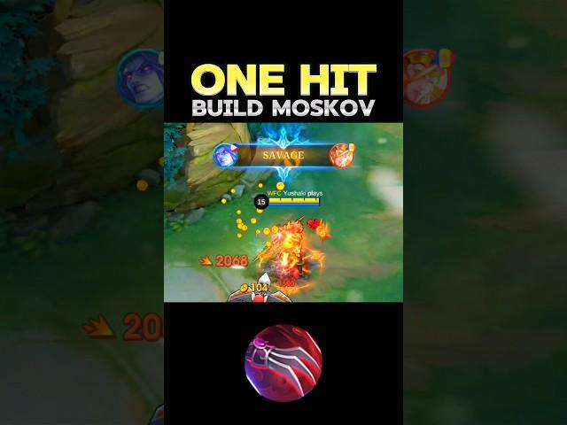  WATCH THIS - BEST BUILD MOSKOV 2024 (ONE HIT) ~ MLBB  #mobilelegends #onehitbuild #moskov #short