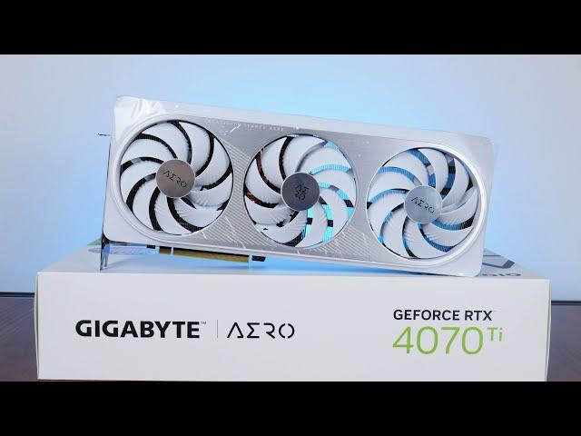 Perfect RTX 4070 Ti for White PC Builds - Gigabyte GeForce RTX 4070 Ti AERO OC 12G Unboxing