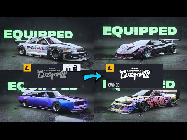 How To Unlock ALL Legendary Customs Bodykits in Need for Speed Unbound (NO CHALLENGES REQUIRED)