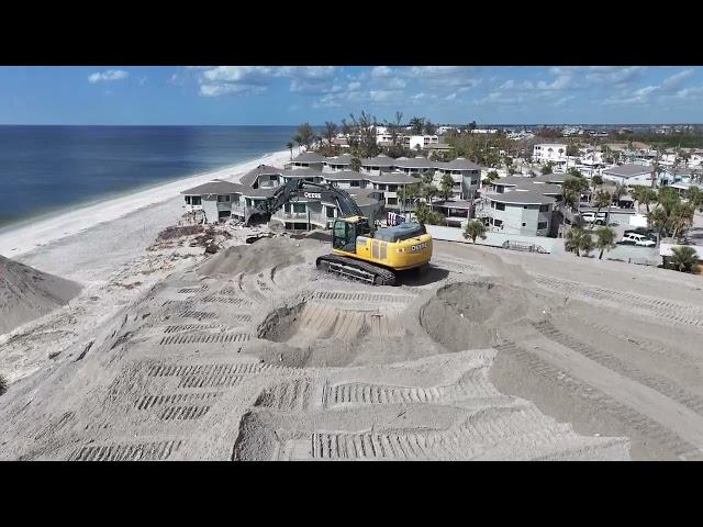 Piling and Sifting Sand, Englewood Beach at Chadwick Park, Florida, Nov. 1, 2024