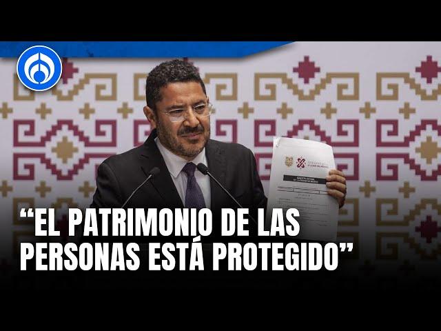 Martí Batres niega eliminación de la propiedad privada en la CDMX